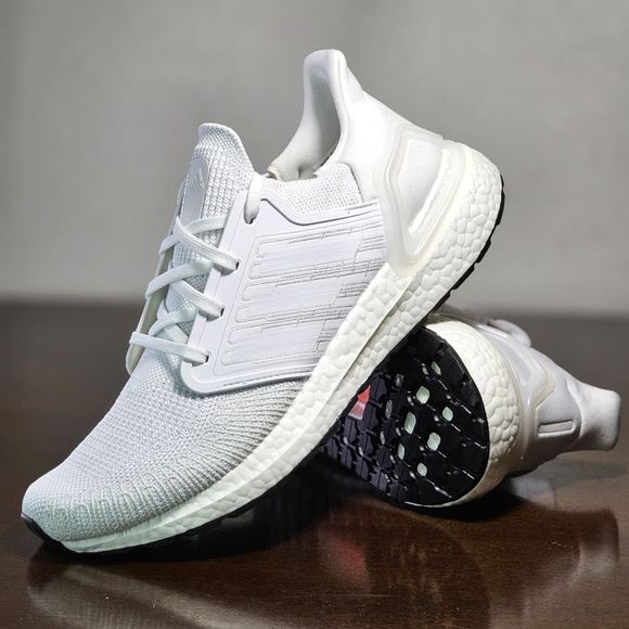 adidas Other - Adidas Ultraboost 20 Running Shoes White Black Primeknit EF1042 Men's Size 9 New